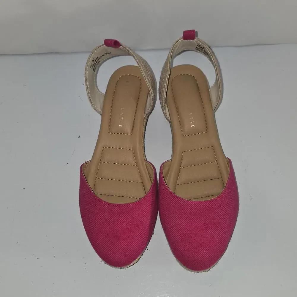 0291 Kelly &‎ Katie NALA Ankle Strap Closed Toe Sandals Pink Size 8M